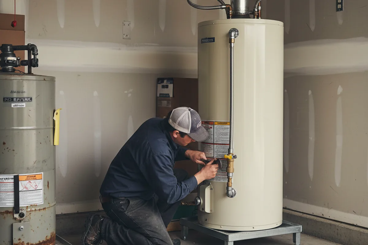Water heater and shutoff valve replacement in Castroville